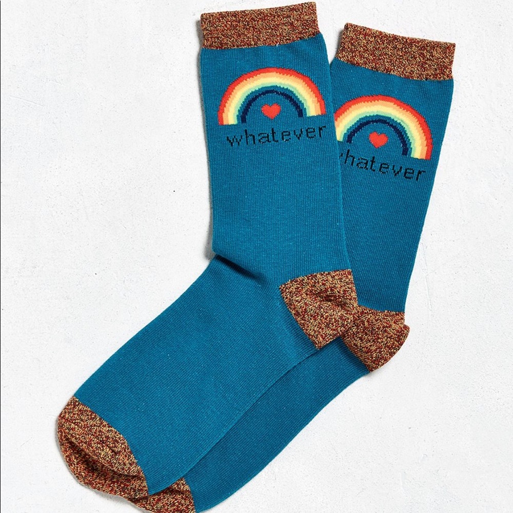 Urban Outfitters “whatever” socks